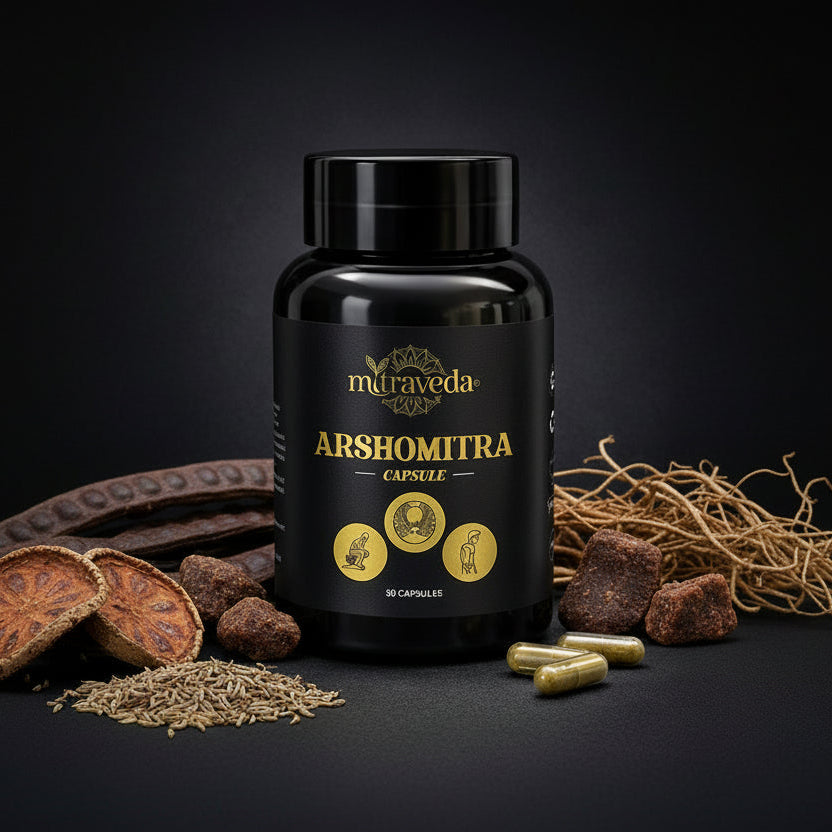 Arshomitra Capsules (30 Capsules) – Ayurvedic remedy for piles & hemorrhoids
