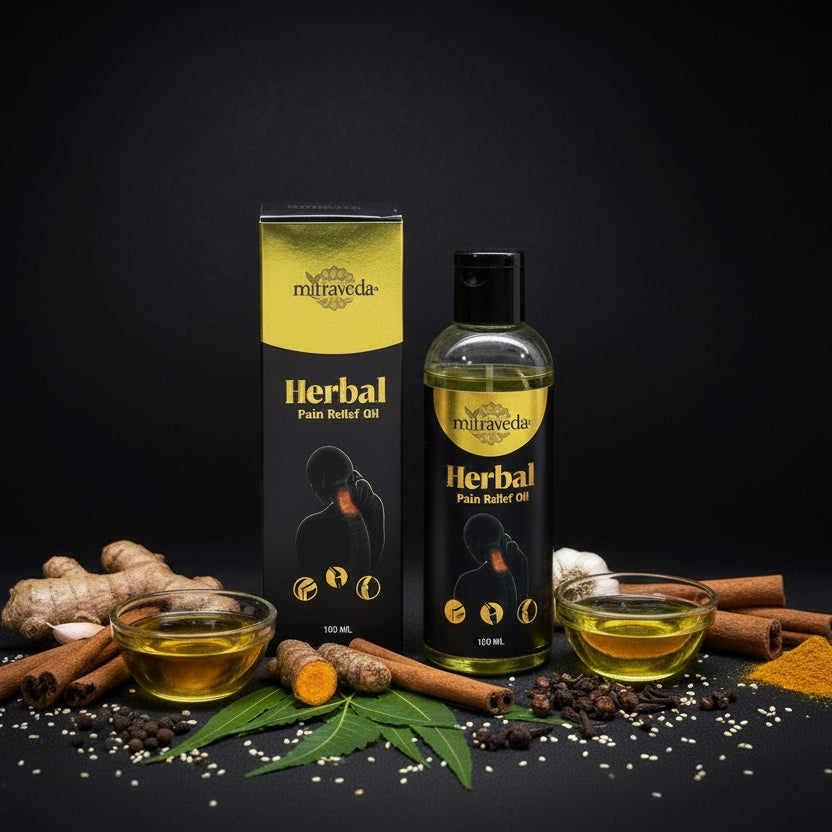 Mitraveda Herbals Pain Relief Oil – For joint and muscle pain