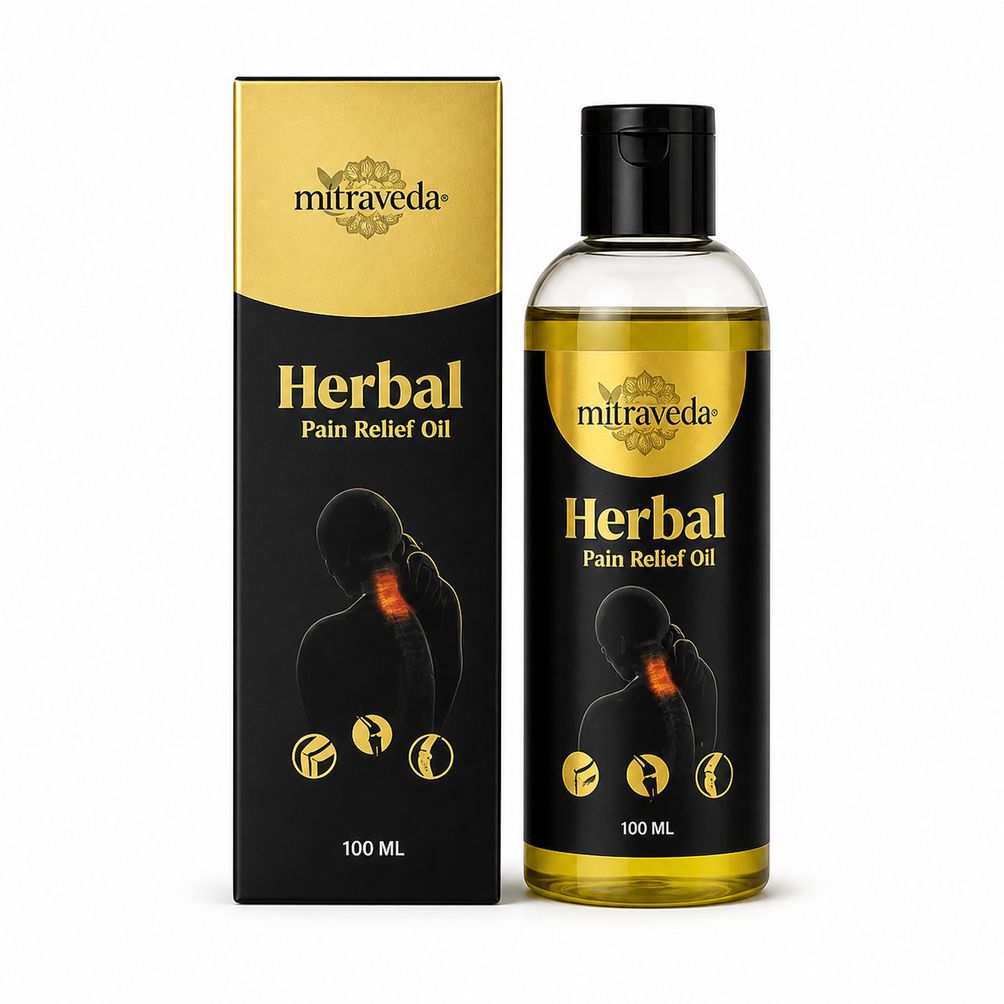 Mitraveda Herbals Pain Relief Oil – For joint and muscle pain
