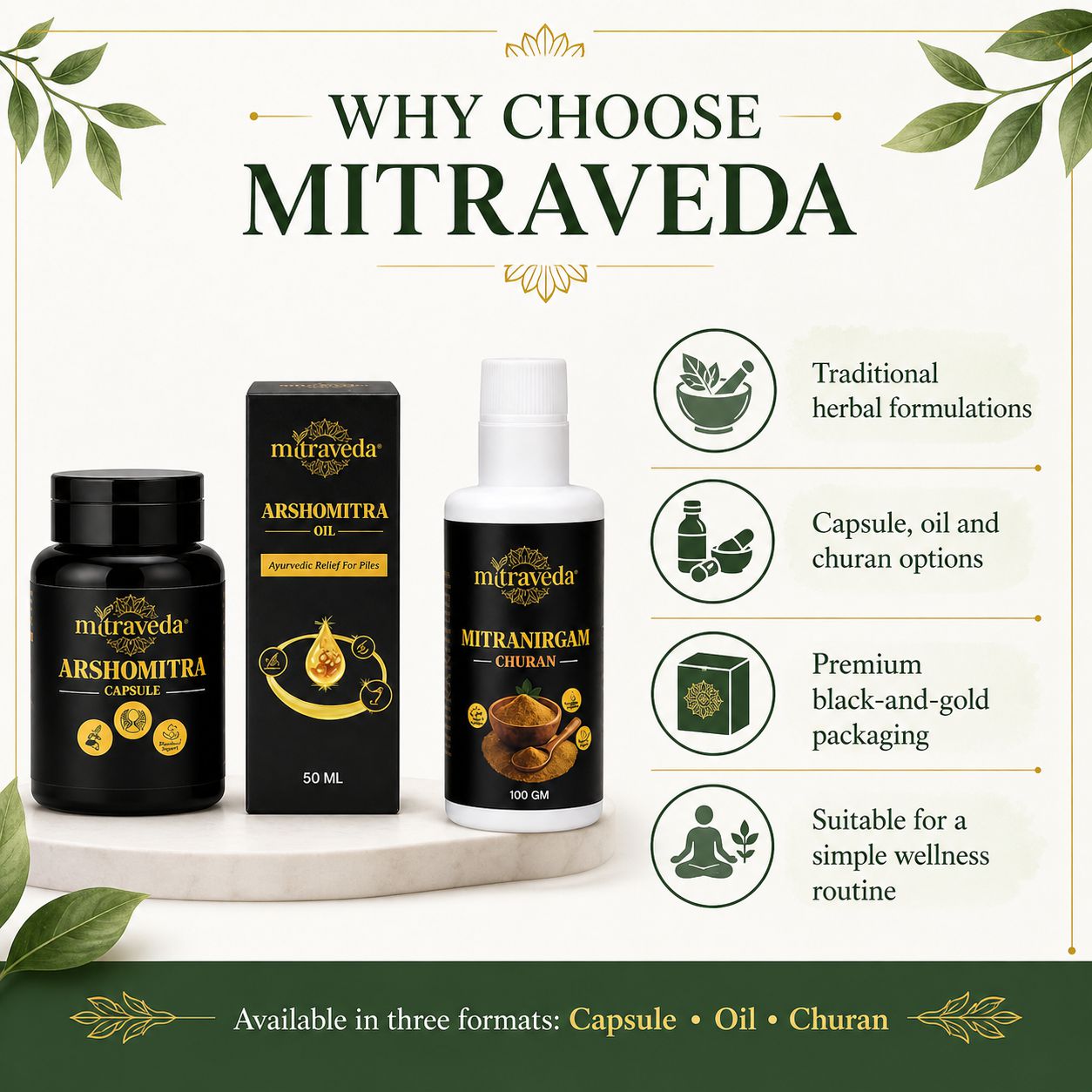 Mitraveda Arshomitra Complete Piles Care Combo