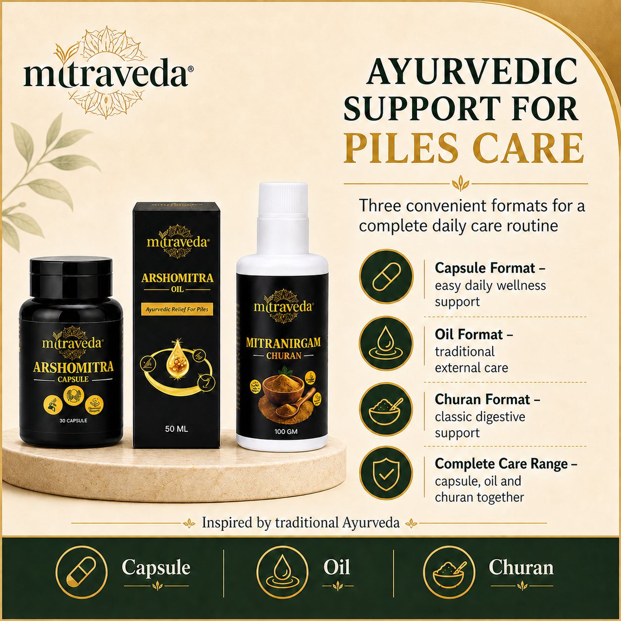 Mitraveda Arshomitra Complete Piles Care Combo